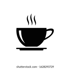 Cup of coffee icon vector flat style illustration