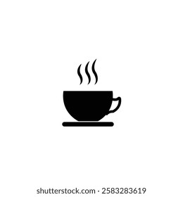Cup of coffee icon vector flat style illustration