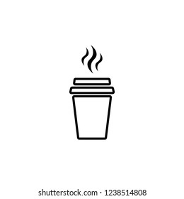 cup of coffee icon vector, icons on white background