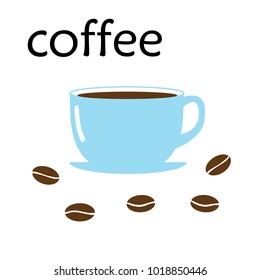 Cup of coffee icon vector illustration on white background EPS10