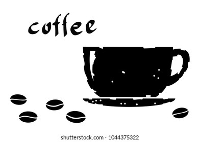 Cup of coffee icon vector illustration on white background EPS10