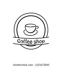 Cup of coffee icon vector illustration on white background EPS10