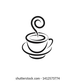 cup and coffee icon vector illustration