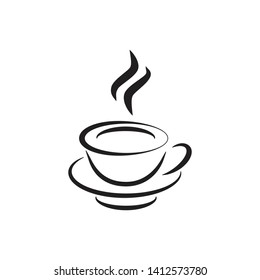 cup and coffee icon vector illustration