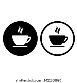 Cup of coffee. Coffee cup icon vector. Coffee icon illustration.