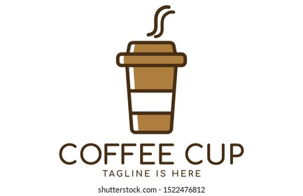 A cup of coffee icon, Vector illustration flat design.