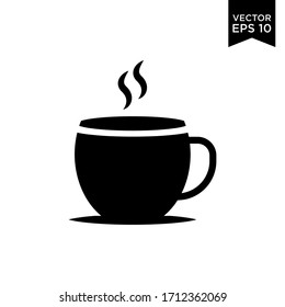 Cup Coffee Icon Vector Illustration Logo Template