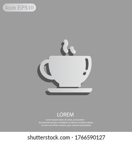 Cup of coffee Icon. Vector illustration EPS 10.