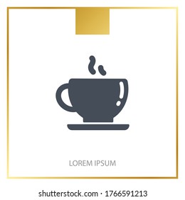 Copa de Icono de café. Ilustración del vector EPS 10.