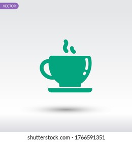 Cup of coffee Icon. Vector illustration EPS 10.