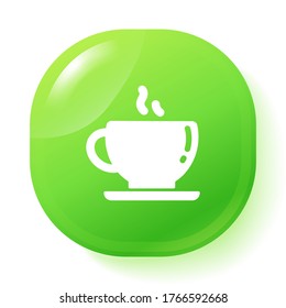 Cup of coffee Icon. Vector illustration EPS 10.