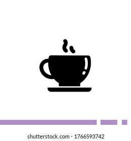 Cup of coffee Icon. Vector illustration EPS 10.