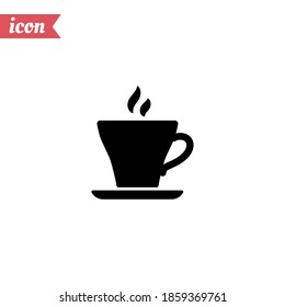 Cup of coffee icon. Vector illustration EPS 10.