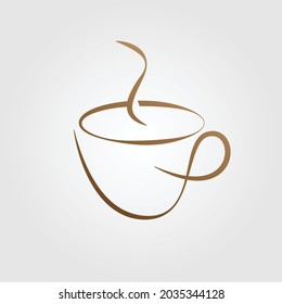 ilustración vectorial de icono de taza y café