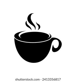 Cup of coffee. Coffee cup icon vector. Coffee icon illustration.