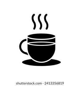 Cup of coffee. Coffee cup icon vector. Coffee icon illustration.