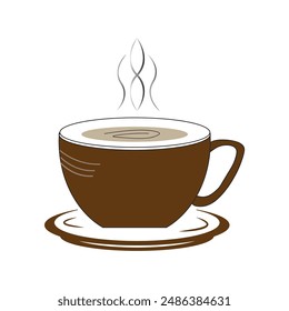 cup of coffee icon vector illustration design template
