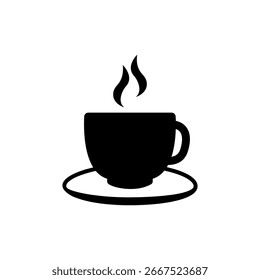 Una taza de café. Icono de taza de café Vector. Ilustración de icono de café.
