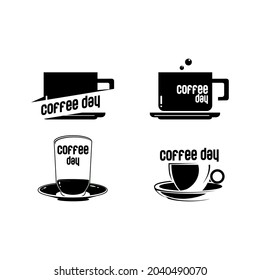 cup of coffee icon vector, international coffee day