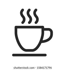 Cup of coffee icon vector logo symbol illustration EPS 10