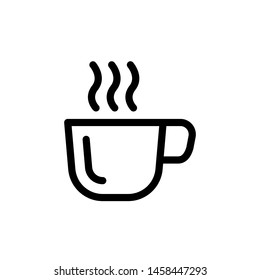 Cup of coffee icon vector symbol illustration