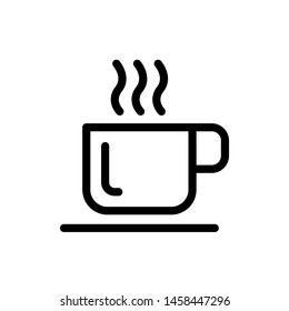 Cup of coffee icon vector symbol illustration