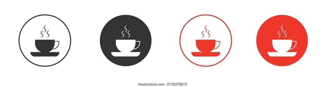 Icono de la taza de café. Diseño de Vector de Web