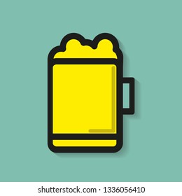 cup of coffee icon.Flat design Icon. Beverage icon