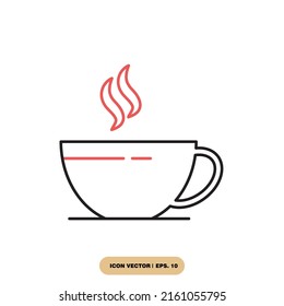 cup of coffee icons  symbol vector elements for infographic web