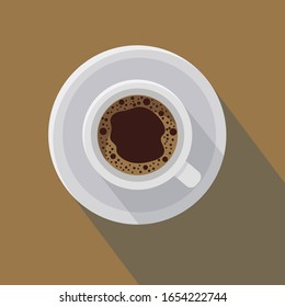 Icono de ilustración de la copa de café