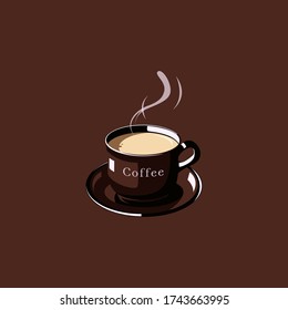 cup of coffee illustration vector