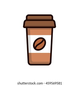 A cup of coffee illustration vector