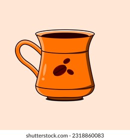 cup of coffee illustration vector cartoon