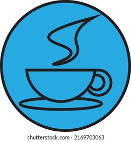 Tasse Kaffee, Illustration, Vektorgrafik auf weißem Hintergrund.
