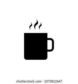 Cup of coffee isolated on white background.