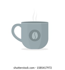 a cup of coffee isolated on white background illustation vector
