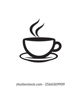 Cup of Coffee  isolated on white background illustration 