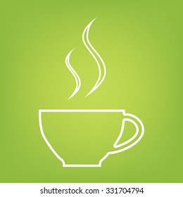 cup of coffee line icon