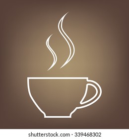 cup of coffee line icon