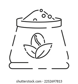 Cup of coffee line icon. Vector illustration Black coffee and energy in office 