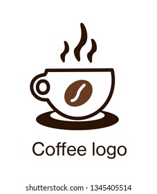 cup of coffee. Logo