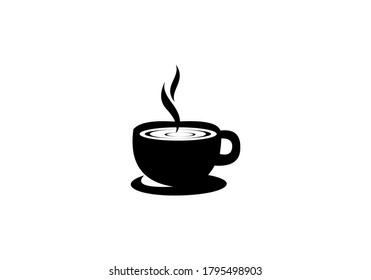 a cup of coffee logo design