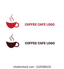 Cup Coffee Café Logo Design