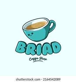 Cup Coffee Logo Hand-drawn cartoon, easy to change color, easy to remove text with layered file, very suitable for element design, or your logo. available vector file EPS8