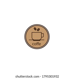 cup of coffee, logo illustration design template vector
