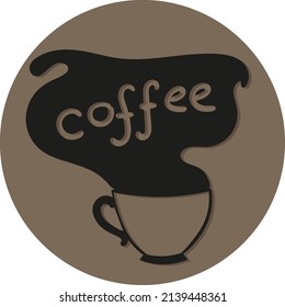 cup of coffee for logo, sign, signboard, cafeteria, coffee shop, website, app, design