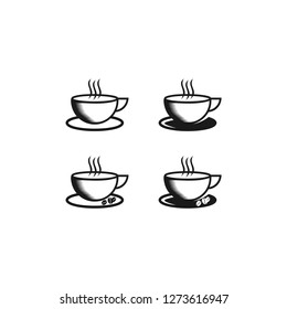 cup coffee logo template modern abstract vector graphic download