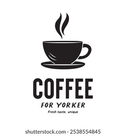 A cup of coffee logo vector