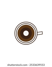 A Cup of Coffee Logo Vector, Coffee Cup Logo Design