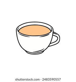 a cup of coffee logo vector illustration template design
